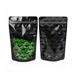 Stand Up Pouches Black bats print 13x7,9x20,6cm (25 Pieces) [ZBGW3B]