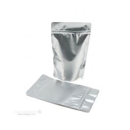 Stand Up Pouches Silver 17x8x28.5cm | 340 grams (100 pieces) [ZBGM4S]