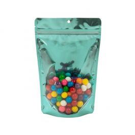 Stand Up Pouches Teal 14,9x8,9x23,2cm With Hanghole (100 Pieces) [ZBGB7TL]