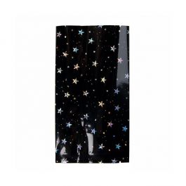 Flat Heat Seal Bags Black Holographic Stars 7,6x14 cm (25 pieces) [SVP35HHB]