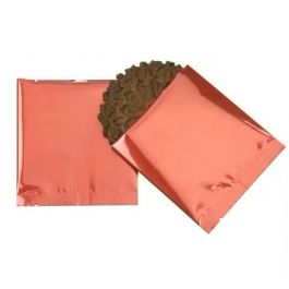 Plastic Bags Red 10.2x10.2cm Metallised and Sealable (100 pieces) [SVP44R]