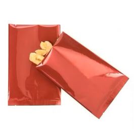 Plastic Bags Red 10.2x15.2cm Metallised and Sealable (100 pieces) [SVP46R]