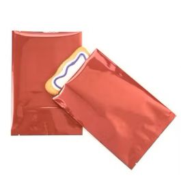 Plastic Bags Red 12.7x17.8cm Metallised and Sealable (100 pieces) [SVP57R]