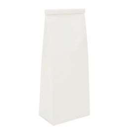 Kraft Bags White Reclosable 10.8x6.4x26.7 cm (100 pieces) [TTB2W]