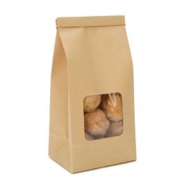 Kraft Bags Brown Reclosable 8.6x6.4x19.7cm (100 pieces) [TTW1K]