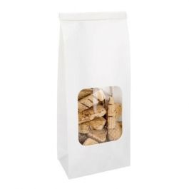 Kraft Bags White Reclosable 10.8x6.4x26.7cm (100 pieces) [TTW2W]