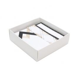 Matte White Paper Box Bottom 8 x 2,5 x 8,5 cm (25 Pieces) [WH356]