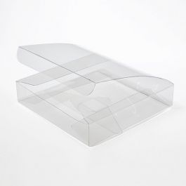 Plastic Gift Boxes 12.7x12.7x2.5cm Crystal Clear (50 pieces) [VB306]