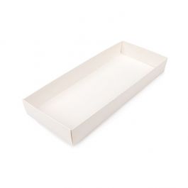 Kraft Box Bottom White 12,7x3,8x30,5 cm (25 pieces) [WH12]