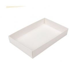 Kraft Box Bottom White 15,2x3,8x24,1 cm (25 pieces) [WH13]