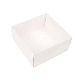 Kraft Box Bottom White 15,2x7,6x15,2 cm (25 pieces) [WH14]