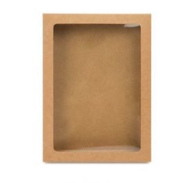 Kraft Gift Boxes with Window 13.7x2.2x18.7cm (25 pieces) [WKRG266]