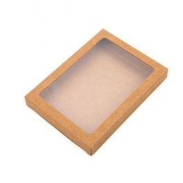 Kraft Gift Boxes with Window 12.5x2.2x16.8cm (25 pieces) [WKRG267]