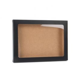 Kraft Gift Boxes Matt Black 12.5x1.5x16.8cm (25 pieces) [WMBG2]