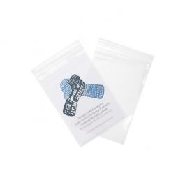 Grip Seal Bags 10x15cm Crystal Clear PP 75 micron (100 pieces) [Z3C46]