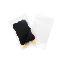 Grip Seal Bags with Hang hole 15x23cm Crystal Clear PP 75 micron (100 pieces) [Z3R69]