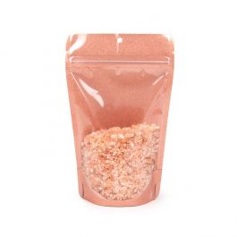 Stand Up Pouches transparent/Rose Gold Glitter 13x7,9x20,6 cm (100 pieces) [ZBG3GLRG]