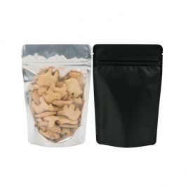 Stand Up Pouches Transparent/Black 13x8x20.5cm | 113 grams (100 pieces) [ZBGB3]