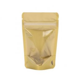Stand Up Pouches Transparent/Gold 8x5x13cm | 28 grams (100 pieces) [ZBGGC1]