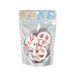 Stand Up Pouches transparent/Glitter Holographic 10,2x6x15,2 cm (25 pieces) [ZBGHG2C]
