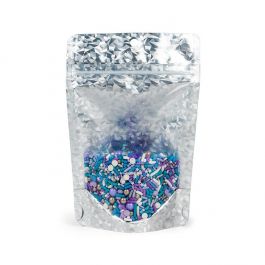Stand Up Pouches transparent/Holographic Ice 10,2x6x15,2 cm (25 pieces) [ZBGHI2C]