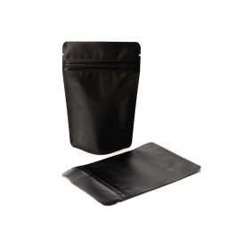 Stand Up Pouches Matt Black 8x5x13cm | 28 grams (100 pieces) [ZBGM1MB]