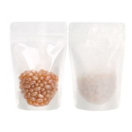 Stand Up Pouches Rice Paper Transparent/White 11.9x7.6x18.4cm | 114 grams (100 pieces) [ZBGR46WC]