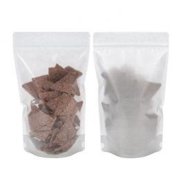 Stand Up Pouches Rice Paper Transparent/White 15x9x23.2cm | 340 grams (100 pieces) [ZBGR4SC]