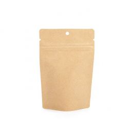 Stand Up Pouches Kraft 10.2x6x15.2cm with hanghole | 57 grams (100 pieces) [ZBGSK2H]