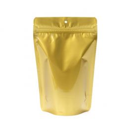 Stand Up Pouches Gold 14,9x8,9x23,2cm With Hanghole (100 Pieces) [ZBGM7GH]