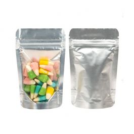 Stand Up Pouches Transparent/Silver 8x5x13cm | 28 grams (100 pieces) [ZBGS1]