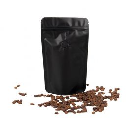 Stand Up Pouches Black 13x7,9x20,6cm w/Valve (100 Pieces) [ZBGM3MBV]