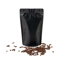 Stand Up Pouches Black 17,1x8,9x28,6cm w/Valve (100 Pieces) [ZBGM4MBV]
