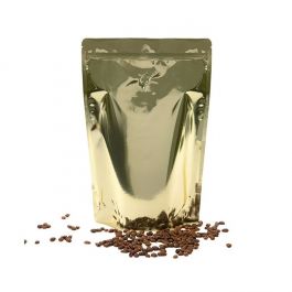 Stand Up Pouches Gold 22,9x12,1x34,3cm w/Valve (100 Pieces) [ZBGM6SGV]