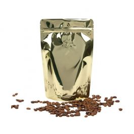 Stand Up Pouches Gold 14,9x8,9x23,2cm w/Valve (100 Pieces) [ZBGM7SGV]