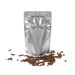 Stand Up Pouches Silver 14,9x8,9x23,2cm w/Valve (100 Pieces) [ZBGM7SV]