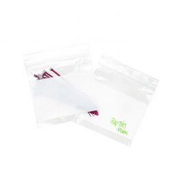 Grip Seal Bags 100x100mm with Write-on-Panel, PP 50 micron Super clear (100 pcs) [ZWC44]