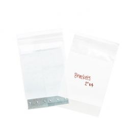 Grip Seal Bags 100x150mm with Write-on-Panel, PP 50 micron Super clear (100 pcs) [ZWC46]