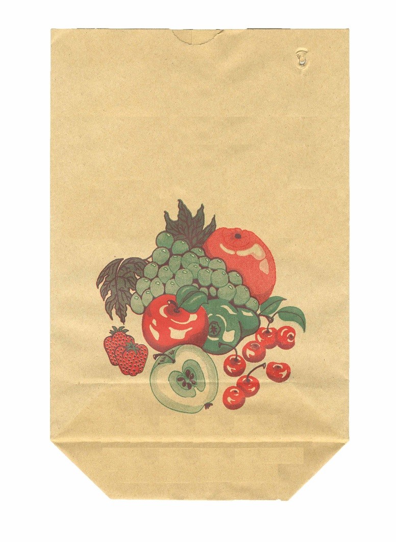 Printed cross-bottom bags